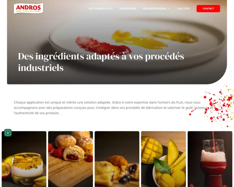 Page Andros Ingredients